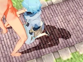 原神耽美-公子x重云激烈性爱-伪娘变装日本亚洲动漫游戏色情男同 gay japanese porn pea-souper