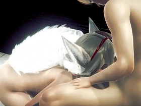 耽美伪娘 - 性感狐男在公厕做爱 - 娘娘腔女装日本亚洲漫画动漫电影游戏色情同性恋 gay porn, chinese chum