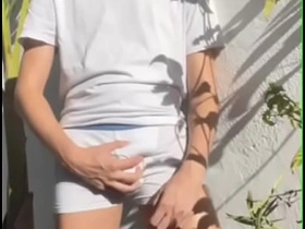 伪娘自尿 弄湿白内裤 男性失禁play gay porn contaminate chinese