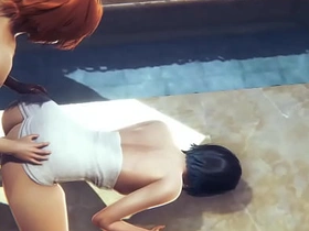 原神—温迪澡堂硬核性爱—伪娘COS日本动漫游戏同性色情 chinese fucks white twink well-pleased porn