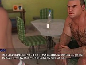 继父的爱 - 肌肉老爹在蒸汽浴室给嫩小伙黄金浴和深喉口交 asian twink white daddy gay porn