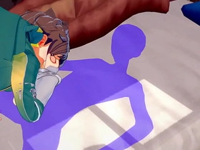 《为美好的世界献上祝福》男同版 - 和真激烈性爱[手交、口交、被操第一视角] - 日本动漫游戏色情同性 porn young gay chinese