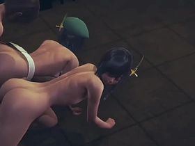 原神耽美-温迪双头龙3P-伪娘跨性别日本动漫游戏同性色情 malaysian chinese gay porn