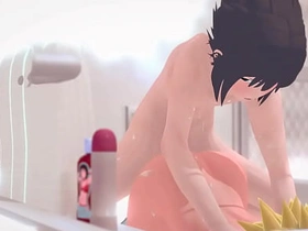 火影忍者BL-佐助在浴缸里干鸣人-亚洲日本动漫同人基情色情 gay porn asian shower