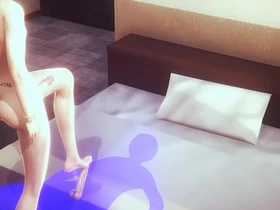 妖艳绿发女装少年惊艳技巧 - 日本亚洲漫画风男同色情 chinese gay cumming porn