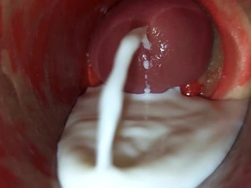 深插阴道内镜头捕捉大量精液喷射ASMR korean porn gay cam